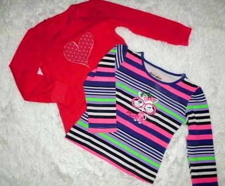 2 kvalitné tričká pre 3-4 roč. slečnu, 104