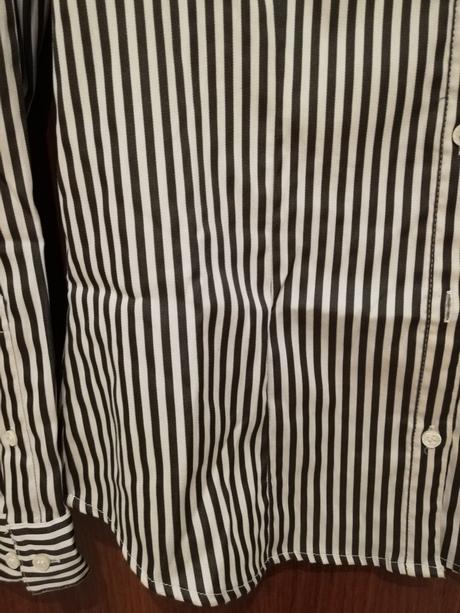 Čierno-biela prúžkovaná h&m košeľa, h&m,m