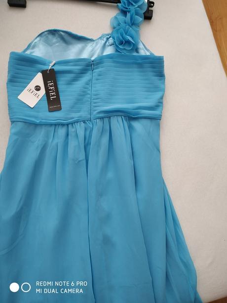 Šatičky nebeská modrá, xs