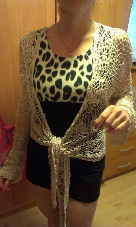 Zlaty prehoz sietovany, marks & spencer,m