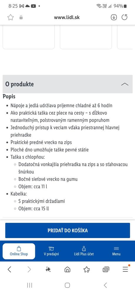 Chladiaca taška, 