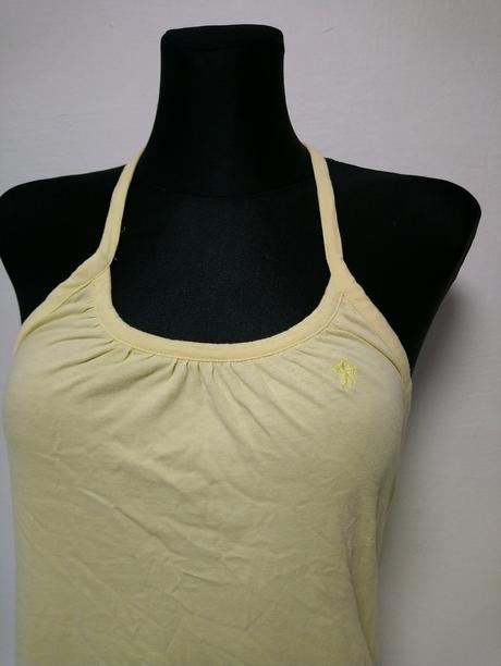 Dámsky žltý top so zaväzovaním okolo krku, esprit, esprit,s