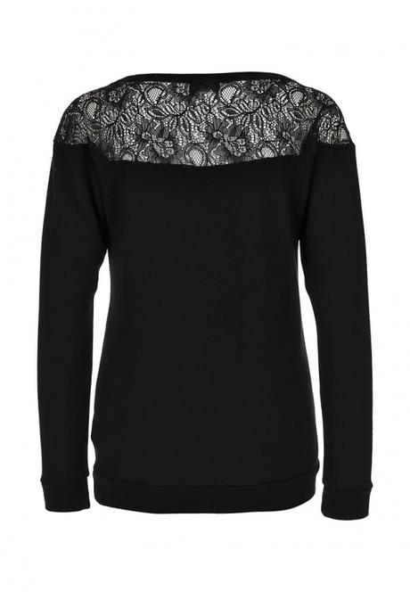 Guess čierny pulóver mikina s krajkou pc 80 e, guess,s