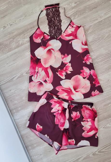 F&f saténová nočná súprava, f&f,xs