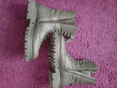 Čižmy koža zelené, 39