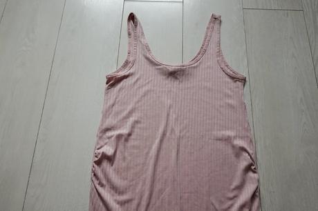 Vrúbkované tehotenské šaty h&m mama, h&m,s