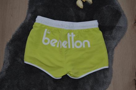 Žiarivé neónové plážové šortky, veľ. 150, benetton,152