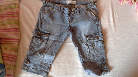 Capri riflove nohavice, s