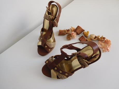 H&m-sandálky ecco koža-38v,, h&m,38