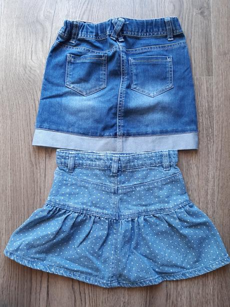 Predám 2 riflové sukne, f&f,110