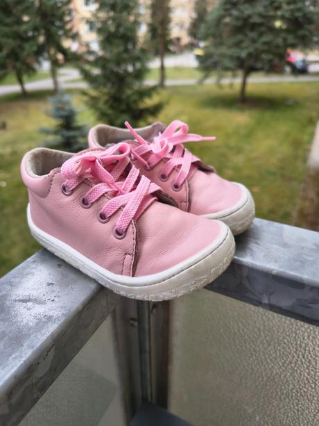 Kožené topánky pre prvé kroky zn.rak veľ.19, rak,19