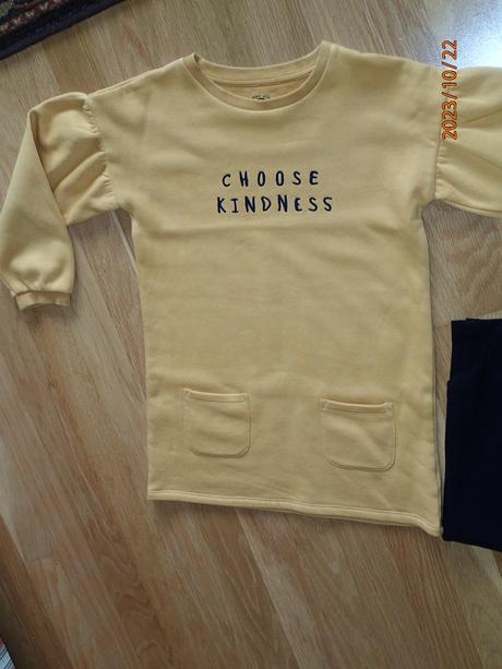 Horčicová tunika +legíny ff, f&f,128