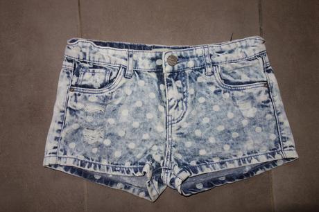 Bodkované šortky 7-8 rokov, 128