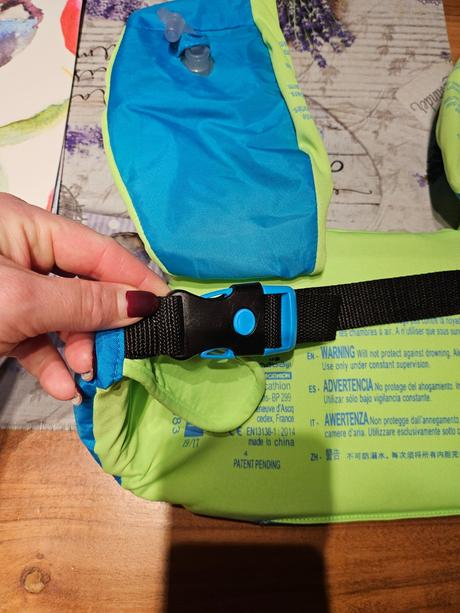 Vesta a rukavniky na plavanie 3v1, 