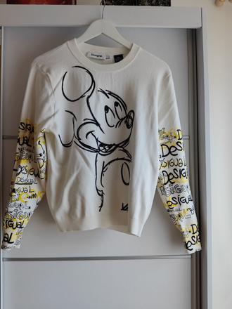 Desigual mickey kvalitny, krásny svetrik, desigual,l