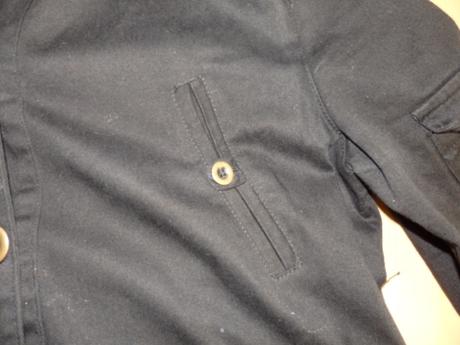 Cierna damska jarna bunda, s