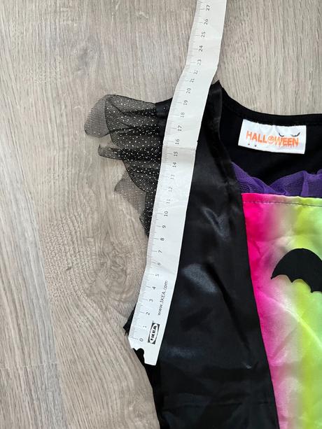 Farebné dievčenské šaty na halloween + čelenka,