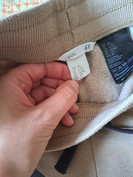 Tepláky na zimu, h&m,140