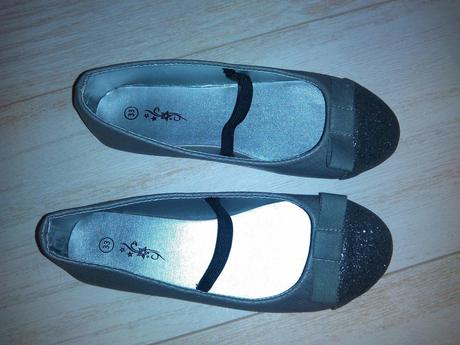Šedé balerínky velkosť 33, 33