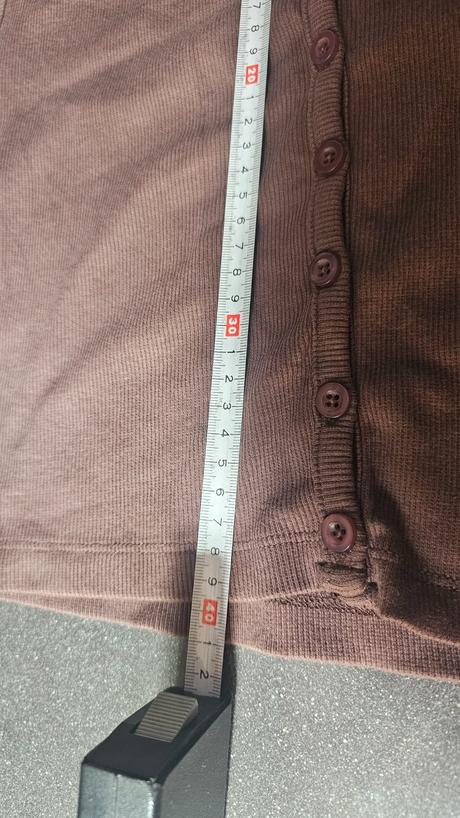 Crop top vrubkovany len opratý, 38