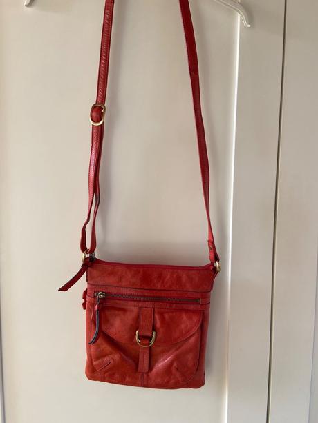 Kožená crossbody kabelka, f&f