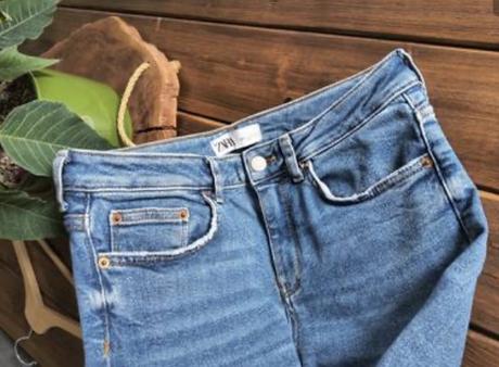 Zara elastické skinny riflíky 40-l, zara,l