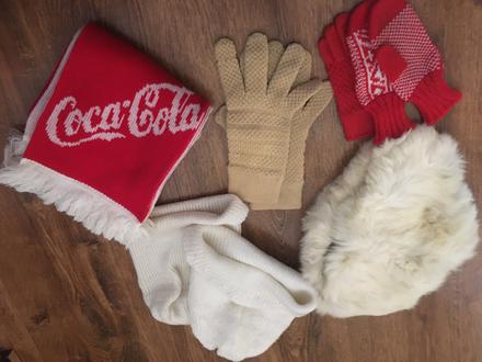 Retro rukavice čiapky šál, 110