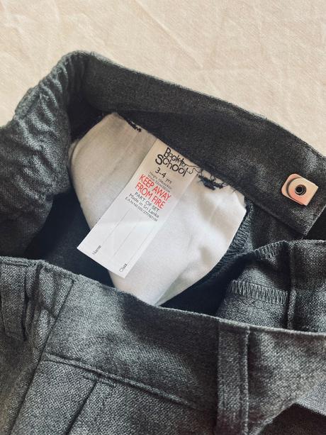 Sivé elegantné nohavice vel.104, 104