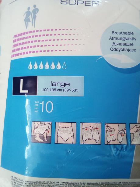 Plienkové nohavičky pre dospelých, 