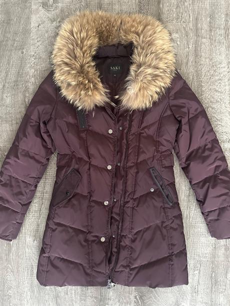 Zimná bunda s pravou kozusinou, xs