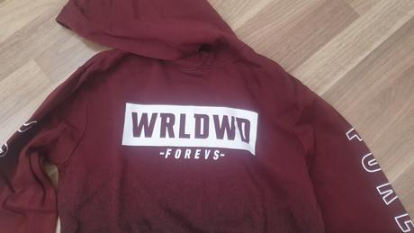 Mikina - bordová, h&m,158