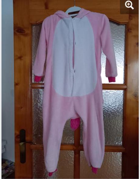 Teplý overal/pyžamo jednorožec, 122