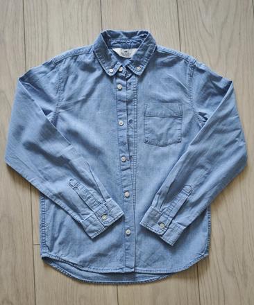 Riflová košeľa, h&m,140