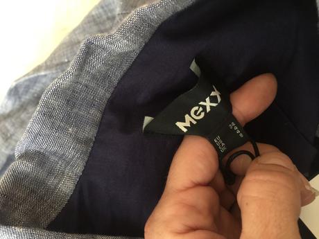 Predĺžené lanové denimove sako-xs/s, mexx,xs