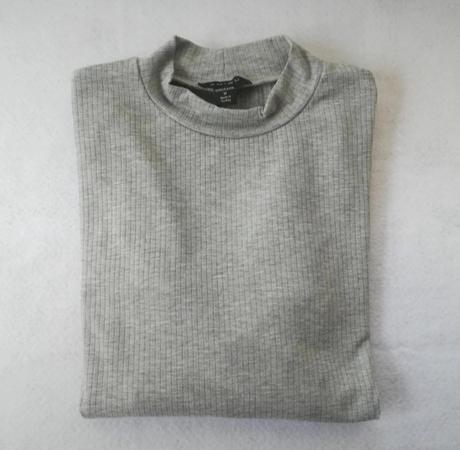 Rolák rebrovaný, dlhý rukáv, sivý, m, amisu,m