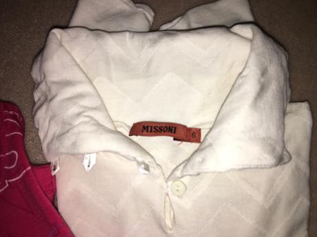 Originál krémové missoni tricko, 110