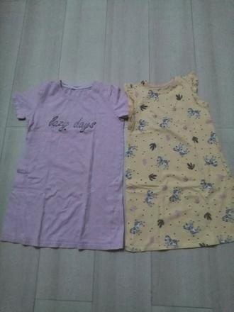 Nočné košieľky 2 ks pre dievčatka vel. 135, 134