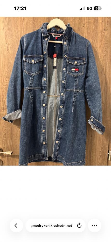 Riflové šaty, tommy hilfiger,s