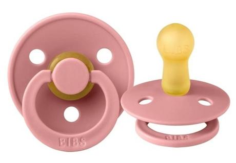 Bibs cumlík z prírodného kaučuku dusty pink (m) 1k, bibs