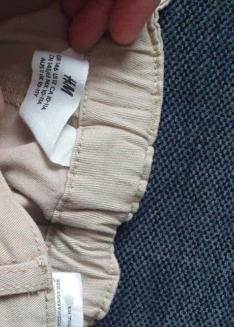 Ľahké plátené nohavice, h&m,146