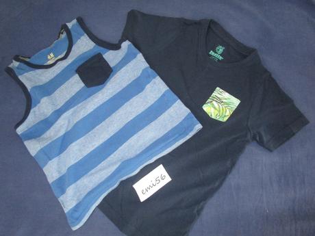 2734. tričká 2x, h&m,110