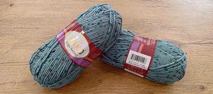 Nako vega tweed - 31755 - tlmená azúrová, 