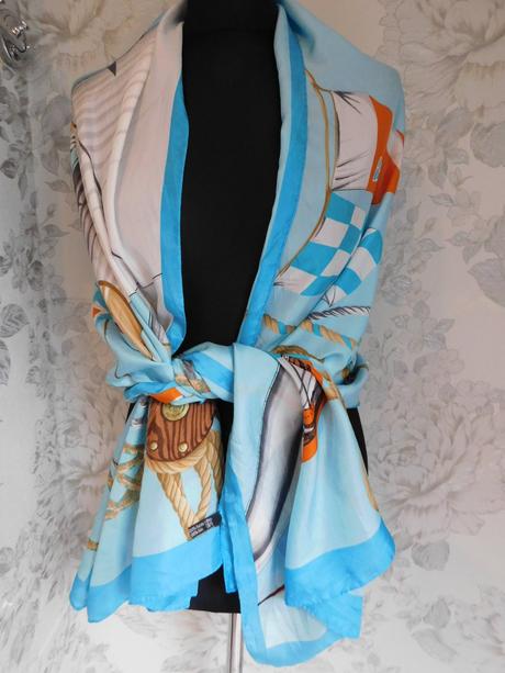 Renard luxusny hodvabny šal, xxl