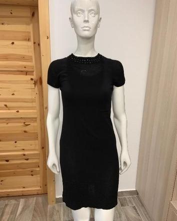 Značkové úpletové šaty s náhrdelníkom, h&m,s