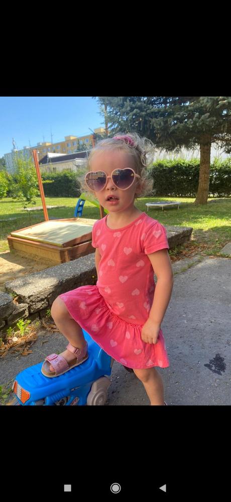 Dievčenské letné saty, f&f,92