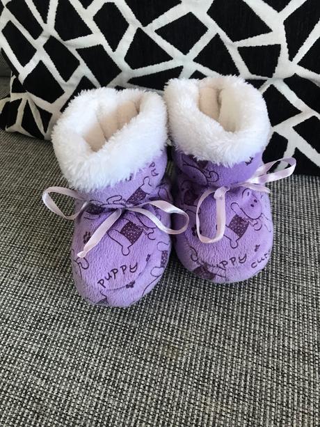 Zateplené papučky/topánočky, 0-3 mes, 17