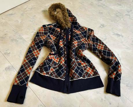 Teplá huňatá bunda m/l, m