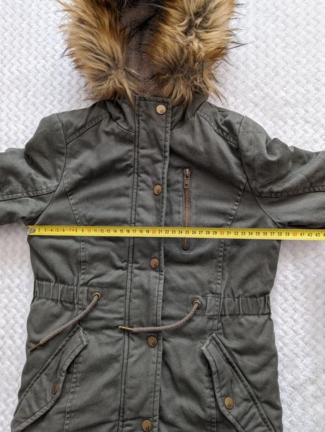 Parka zateplená kožušinkou, c&a,128