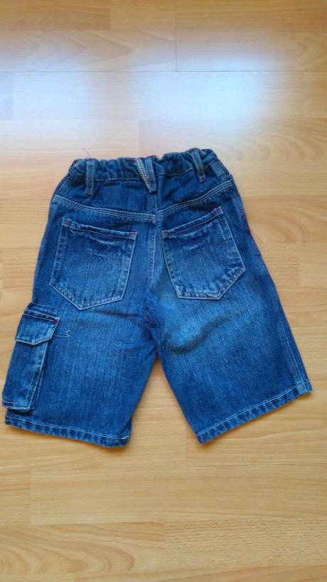 3x riflové kraťasy, 104-110, 3-6r., next,104