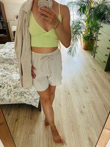 Krásny mušelínový komplet značky green apple, 